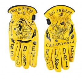 GUANTES 70s RUDE RIDERS TATTOO YELOW