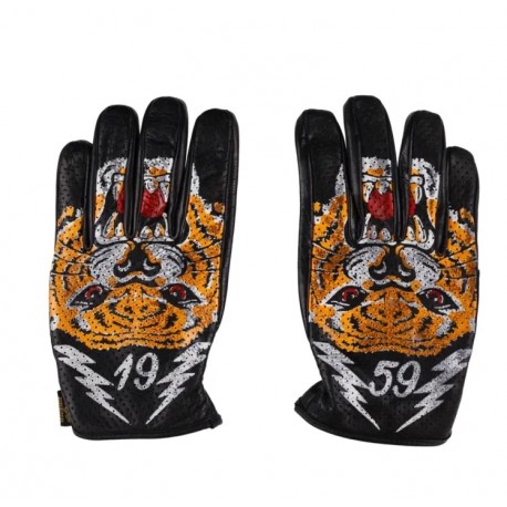 GUANTES 70s RUDE RIDERS TIGER BLACK