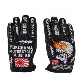 GUANTES 70s RUDE RIDERS YOKOHAMA BLACK