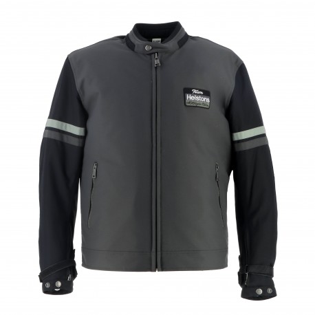 CHAQUETA HELSTONS V SERIES TEX GREY BLACK