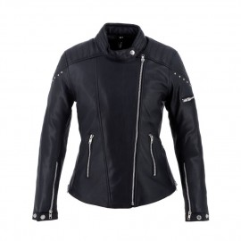 CHAQUETA HELSTONS JANIS LEATHER BLACK