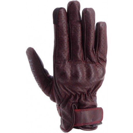 HELSTONS WAVE GLOVES BURGUNDY