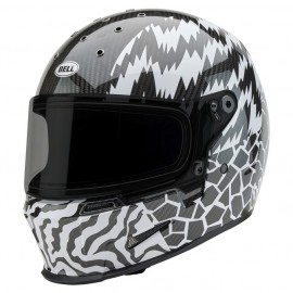 CASCO BELL ELIMINATOR HELMET Deathspray Gloss Black/White/Black