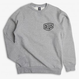 Deus address crew sweatshirt grey