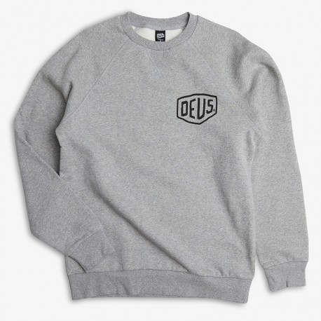 Sudadera Deus address crew grey