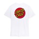 Santa Cruz Dot Chest t-shirt white