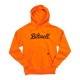 Biltwell Script pullover hoodie hi-vis orange