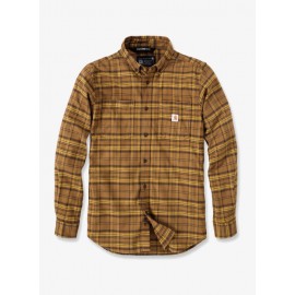 CAMISA Carhartt Flannel plaid shirt oak brown