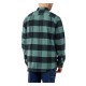 CAMISA Carhartt Flannel plaid shirt slate green