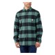 CAMISA Carhartt Flannel plaid shirt slate green