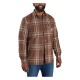 CAMISA Carhartt Sherpa lined flannel plaid shirt burnt sienna