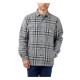 Carhartt Sherpa lined flannel plaid shirt asphalt