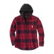 CAMISA Carhartt Flannel hooded shirt oxblood