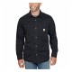 CAMISA Carhartt Fleece Lined denim shirt jac dark khaki