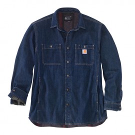 CAMISA Carhartt Denim Fleece lined shirt glacier