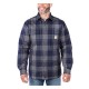 Carhartt Flannel Sherpa-lined shirt navy