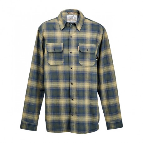 Biltwell Hi Test Flannel shirt moss