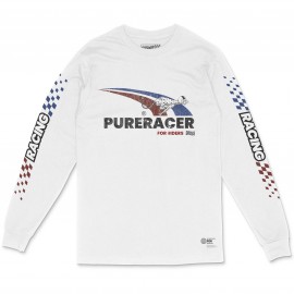 CAMISETA PURERACER MANGA LARGA MAXIMUN SPEED WHITE