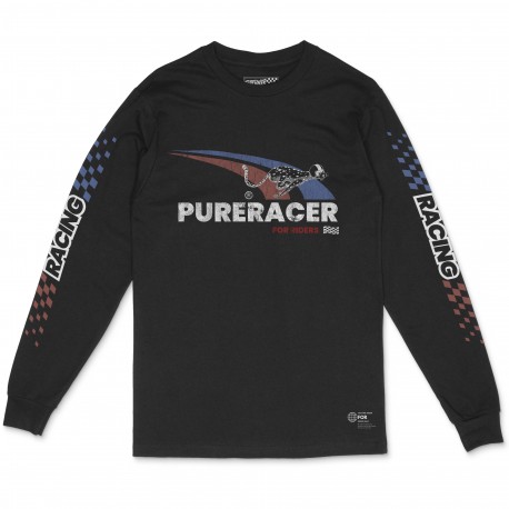 CAMISETA PURERACER MANGA LARGA MAXIMUN SPEED BLACK