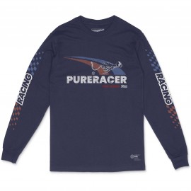 CAMISETA PURERACER MANGA LARGA MAXIMUN SPEED BLUE