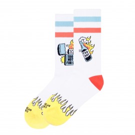 AMERICAN SOCKS MID HIGH 2 Hot 4 You , 8 INCH