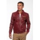 CHAQUETA CLASSIC LEGEND MOTORS STEVE MCQUEEN VIRGIL RED DARK