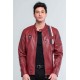 CLASSIC LEGEND MOTORS STEVE MCQUEEN LENNY 3 DARK RED JACKET