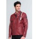 CLASSIC LEGEND MOTORS STEVE MCQUEEN LENNY 3 DARK RED JACKET