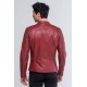 CLASSIC LEGEND MOTORS STEVE MCQUEEN LENNY 3 DARK RED JACKET