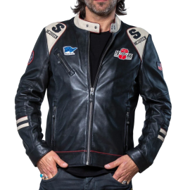 CLASSIC LEGEND MOTORS STEVE MCQUEEN CLINT BLACK JACKET