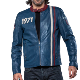 CLASSIC LEGEND MOTORS STEVE MCQUEEN GUS BLUE JACKET