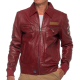 CHAQUETA CLASSIC LEGEND MOTORS STEVE MCQUEEN VIRGIL RED DARK