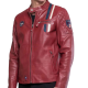 CLASSIC LEGEND MOTORS STEVE MCQUEEN LENNY 3 DARK RED JACKET