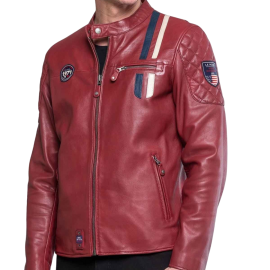 CHAQUETA CLASSIC LEGEND MOTORS STEVE MCQUEEN LENNY 3 DARK RED