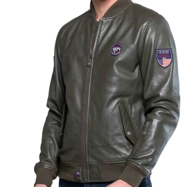 CHAQUETA CLASSIC LEGEND MOTORS STEVE MCQUEEN BURT 3 DARK KHAKI