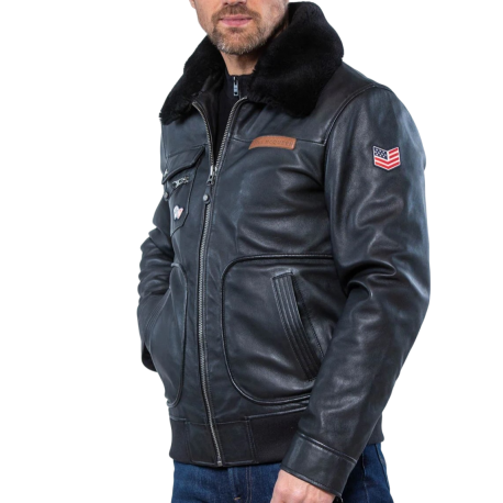 CHAQUETA CLASSIC LEGEND MOTORS STEVE MCQUEEN GAVIN BLACK