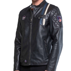 CHAQUETA CLASSIC LEGEND MOTORS STEVE MCQUEEN LENNY 3 BLACK