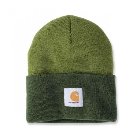 Carhartt knit Cuffed Tow-Tone beanie light moss