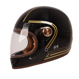 casco by city roadster negro brillo