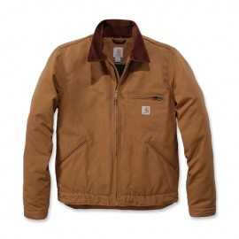 Carhartt duck Detroit jacket brown