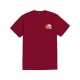 CAMISETA Loser Machine On Fire t-shirt burgundy