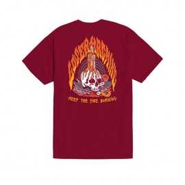 CAMISETA Loser Machine On Fire t-shirt burgundy